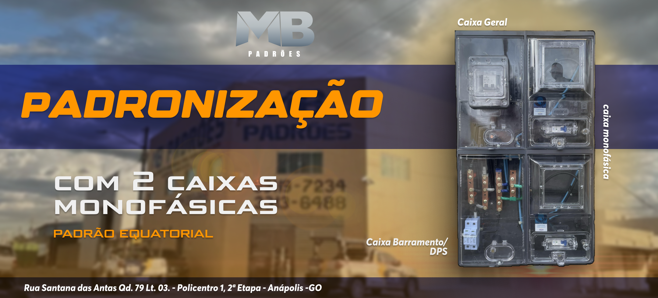 Imagem com os serviços oferecidos pela MB Padrões